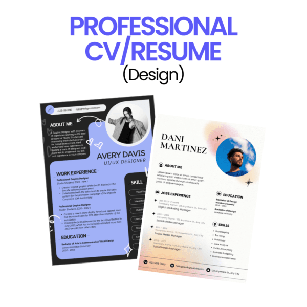 13 Professional CV/Resume